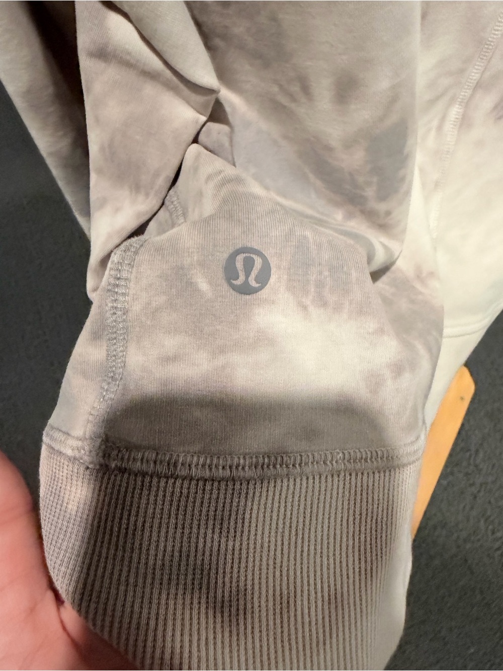 Casual Lululemon Tie-Dye Long-Sleeve Pullover Sweatshirt - Taupe - Picture 3 of 3
